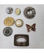 Vintage Shoe Buckles Clips Jewelry LOT of 8 - $19.00