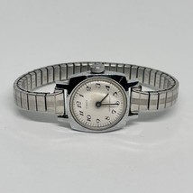 Timex Silver-Tone Stainless Steel Wind Watch Working New Battery - $22.30