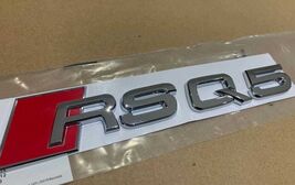 Chrome 3D Rear Trunk Emblem Badge For Audi RSQ5 Sedan Avant Gloss Silver... - $24.99