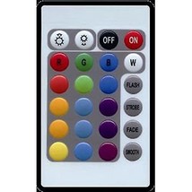 Octane Lighting 24 Key 16 Color IR Remote Control Controller SMD RGB LED Strip 1 - £8.53 GBP