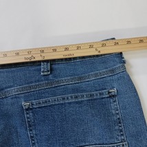 Lee Men's Size 50×32 Fits (48×30)  Blue Straight Leg Loose Fit Cargo Denim Jeans image 8