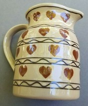 Hartstone Pottery Heart Pitcher - $35.39