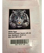 Diamond Art Club &quot;White Tiger&quot; by Aimee Stewart 20&quot; x 20&quot; DIY Kit NEW Se... - £18.70 GBP