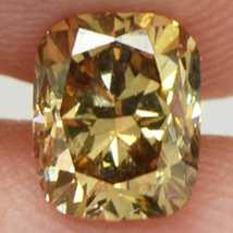 Cushion Shape Diamond Fancy Yellowish Brown Loose 1.00 Carat VS2 GIA Certificate - £1,516.06 GBP