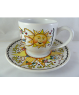 Mary Engelbreit Live In The Light Tea Cup &amp; Saucer Vintage excellent - $25.83 CAD