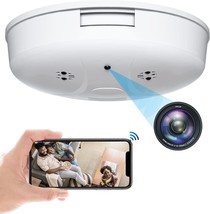 Obdeprlone Hidden Camera Smoke Detector Wifi Spy Camera Hidden Cameras Hd 1080P - £55.12 GBP