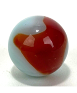 Big Vintage Marble - 22mm - Milk Glass w/ Red Patch - Masher - €7,52 EUR