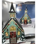 Lemax Carole Towne Little Mountain Church Lighted 3D RARE - $54.99