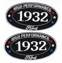 Two 1932 Ford SEW/IRON On Patch Badge Emblem Embroidered Coupe Roadster Car - £11.71 GBP