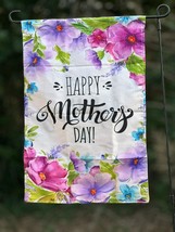 Beautiful Mother&#39;s Day Pink &amp; Purple Double Sided Flower 12&#39; x 17&quot; garden flag - £6.79 GBP