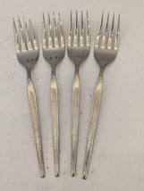 West Bend Stainless Shadow Weave Oneida Discontinued Set of 4 Salad Fork... - $8.14