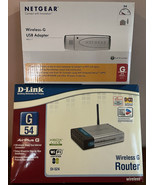 D-Link Wireless G Router DI-524 &amp; Netgear Wireless G USB Adapter WG111 - $20.44 CAD