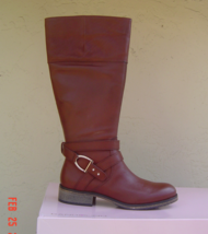 New Bandolino Brown Leather Tall Riding Boots Size 8.5 M $149 - £99.51 GBP