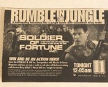 Soldier Of Fortune Inc Tv Guide Print Ad Brad Johnson Dennis Rodman TPA15 - £4.68 GBP