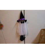 Decor &quot;Halloween Scary 24&quot; Hanging Purple Black White Cloth Witch Ghost&quot;... - $129.14 MXN