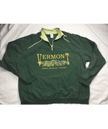 Pullover SHIRT - MEN&#39;S LARGE XL - VERMONT - GREEN Prairie MOUNTAIN STATE - $24.72