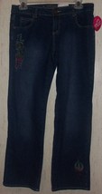 NWT GIRLS TOTAL GIRL Plus ADJUSTABLE WAIST DARK BLUE JEANS   SIZE 12 1/2 - £18.64 GBP