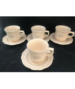 Pfaltzgraff  Remembrance Design Coffee Cups and Saucers - $30.66
