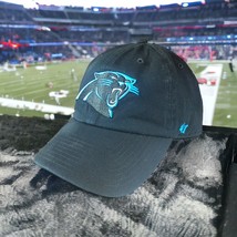 Carolina Panthers Forty Seven 47 StrapBack New Era Hat Dad Cap NFL Black... - $270.27 MXN