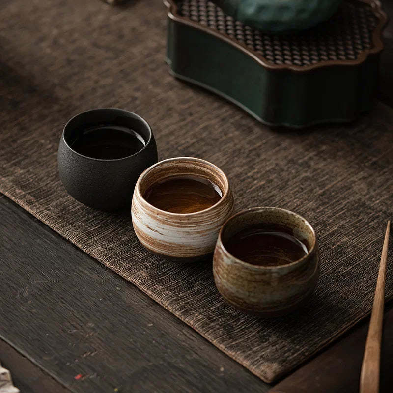 Handcrafted Japanese Ceramic Tea Cup  Rustic Elegance - $23.99+