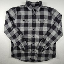 American eagle gingham plaid casual button down flannel shirt mens size ... - $18.96