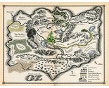 Wizard Of Oz Map Of The Marvelous Land Of Oz Dorothy Glenda Prop/Replica - $3.05