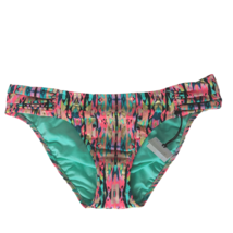 NWT Shade &amp; Shore Hipster Bikini Swim Bottom Sm Aztec Boho Multicolor St... - $21.78