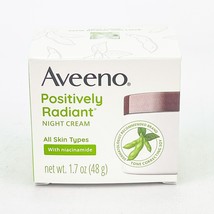 Aveeno Positively Radiant Intensive Face Night Cream 1.7 Oz Soy Complex - £10.86 GBP