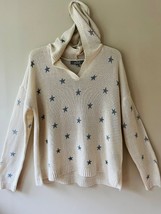 Marled Sz XL Hoodie Knit Beige Sweater Stretch Pullover Loose Fit - $391.99 MXN