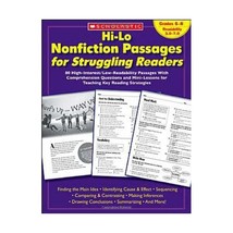 Hi-Lo Nonfiction Passages for Struggling Readers: 80 High-interest/low-readabili - £32.43 GBP