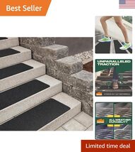 8-Pack 6' x 24' Non-Slip Stair Treads 80 Grit Tape for Safety on Stairca... - $61.85