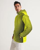 Mens Hooded Windbreaker - Yellow Polka Dot Water Resistant Jacket - JL1B0X - £62.14 GBP