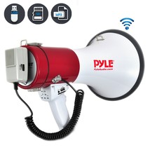 Pyle PMP52BT Bluetooth 50W Megaphone Speaker w/ Aux Usb Sd Input &amp; Siren - £76.38 GBP