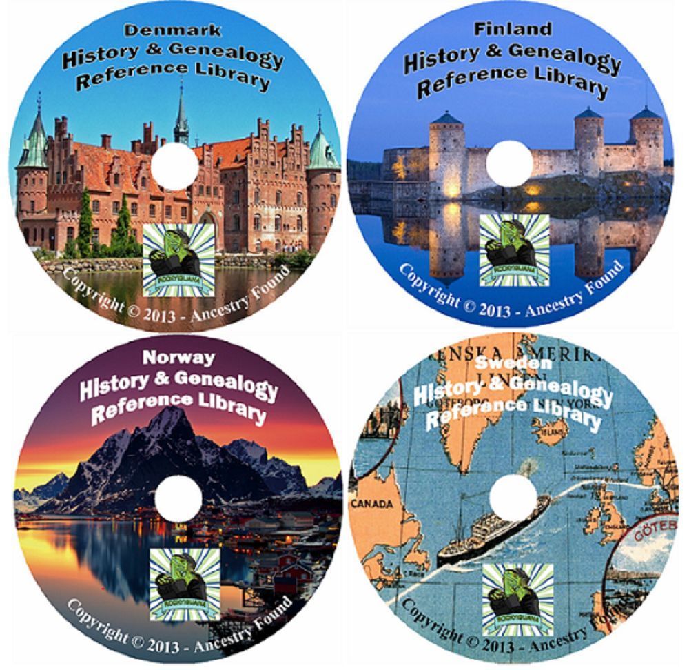 95 old books SCANDINAVIA Scandinavian History & Genealogy Family Tree