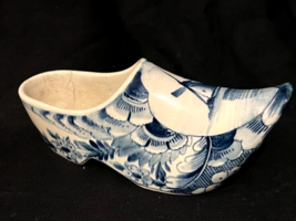 Very Antique handmade ceramic wooden shoe, with windmile (Dutch), marked... - £45.82 GBP