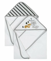 Gerber Organic Cotton Terry Hooded Bath Towels, 2pk (Baby Boy) - £15.14 GBP