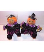 2 Witches NEW Russ Witch Trolls  6" Sitting Halloween Purple Black Orang... - €29,92 EUR