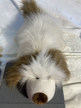 vtg Smile International fuzzy furry soft lovable puppy Mut? sheep dog? 16&quot; plush - £11.62 GBP