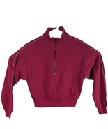 VICTORIAS SECRET Cropped Rhinestone Raspberry Pink Sweatshirt ON POINT S... - $564.28 MXN