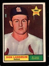 1961 Topps #338 Don Landrum Vg Cardinals *XB38083 - £1.35 GBP
