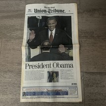 2009 JAN 21 Union Tribune, San Diego BARACK OBAMA INAUGURATION Newspaper - $14.00