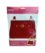 Iron On Purse Transfer Tote Bag Craft Design SEALED BNWT Plaid Fashion - $19.99