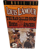 Louis L&#39;Amour The Man Called Noon, Hondo And The Apaches VHS 2 Movie Set... - $4.99