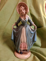 Chalkware Lady Figurine Vintage - £24.09 GBP