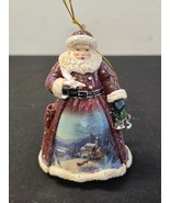 Thomas Kinkade Santa Ornament Ashton Drake Galleries Frosty Moonlight Ri... - €12,79 EUR