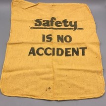 Vintage Safety Is No Accident Work Towel from Edgar Thomson USS Plant Pi... - £59.45 GBP
