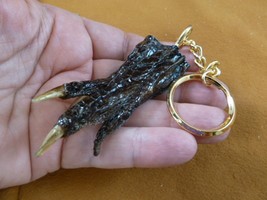 G120-124) 2-1/4&quot; long Gator FOOT Keychain PAW ALLIGATOR TAXIDERMY med cl... - $14.01