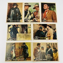 1958 Topps Zorro Trading Cards #7 12 18 19 24 49 64 (7 Card Lot) Vintage Disney - £22.12 GBP