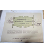 1975 Lebanon Valley National Bank Calendar Historical Landmarks Pennsylv... - $13.64 CAD