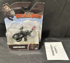 Toothless Mini dragon How to train your dragon Dreamworks Dragons crouching toy - £38.63 GBP